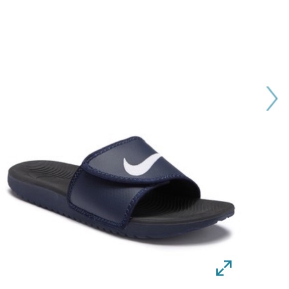 nike kawa adjustable slides youth